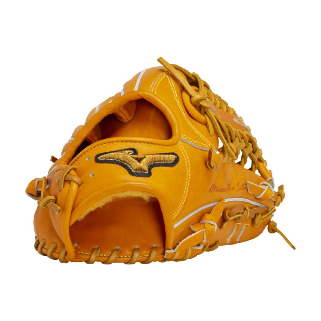 ミズノプロ硬式グローブ 黄色 レザー製 ミズノ MIZUNO 【専用グラブ袋付き】 ミズノプロクラシック MizunoPro