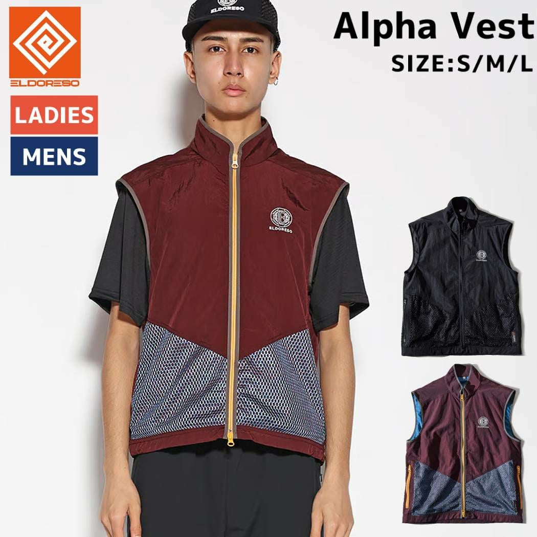 エルドレッソ ELDORESO Alpha Vest ジップアップベスト メンズ
