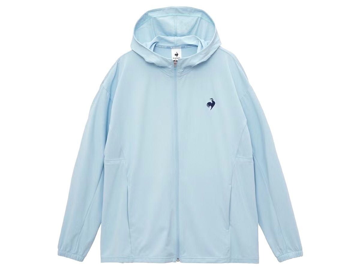 ルコック le coq sportif 接触冷感UVシャツパーカー レディース ブルー