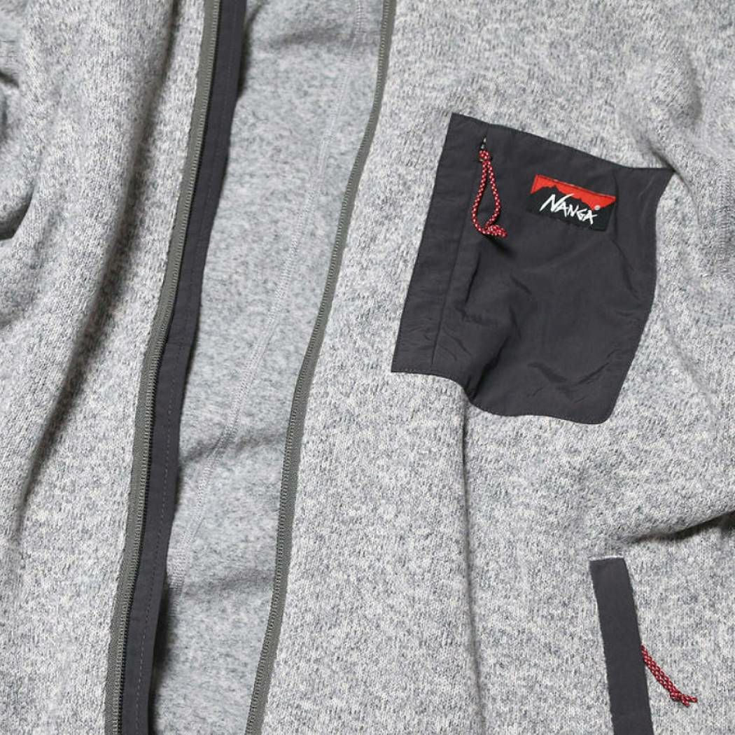 ナンガNANGAPOLARTECFLEECEZIPBLOUSONポーラテックフリースジップブルゾンメンズレディースユニセックスブラックグレーカジュアルウェアアウターインナー防寒保温起毛