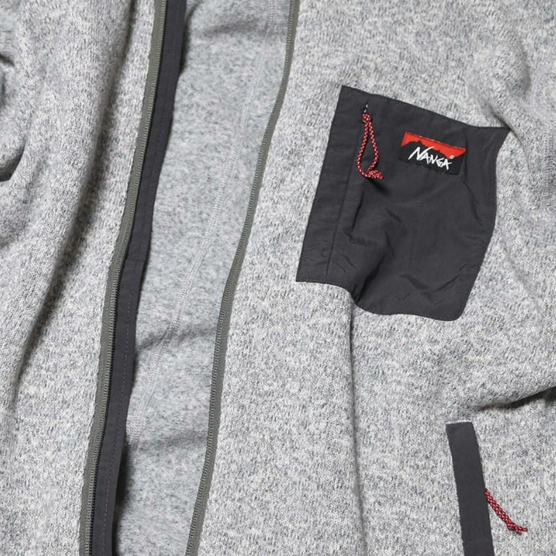 ナンガNANGAPOLARTECFLEECEZIPBLOUSONポーラテックフリースジップブルゾンメンズレディースユニセックスブラックグレーカジュアルウェアアウターインナー防寒保温起毛