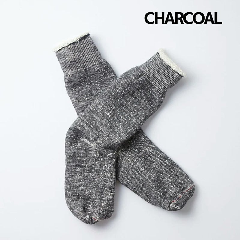 ロトトROTOTODOUBLEFACECREWSOCKSダブルフェイスクルーソックスユニセックス春秋冬カーキブラウングレーネイビー小物アクセサリー靴下ソックスR1001-AMGRCAMELCHADPOCEMGRAY