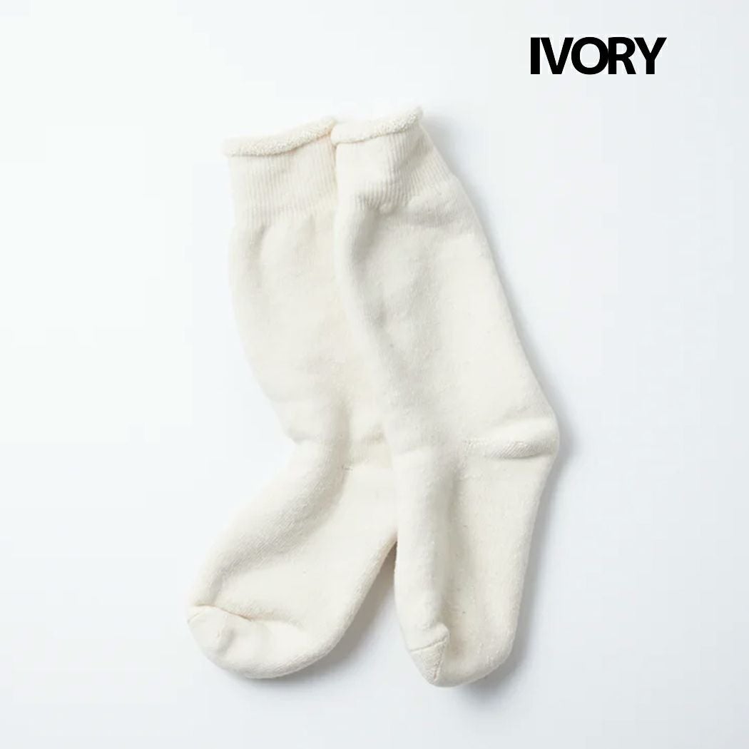 ロトトROTOTODOUBLEFACECREWSOCKSダブルフェイスクルーソックスユニセックス春秋冬カーキブラウングレーネイビー小物アクセサリー靴下ソックスR1001-AMGRCAMELCHADPOCEMGRAY