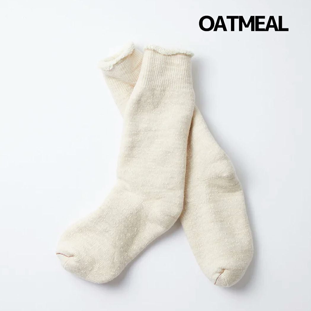 ロトトROTOTODOUBLEFACECREWSOCKSダブルフェイスクルーソックスユニセックス春秋冬カーキブラウングレーネイビー小物アクセサリー靴下ソックスR1001-AMGRCAMELCHADPOCEMGRAY