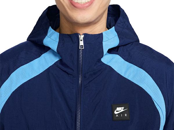 ナイキ NIKE エア ウーブン ジャケット メンズ 秋 冬 ブルー 青