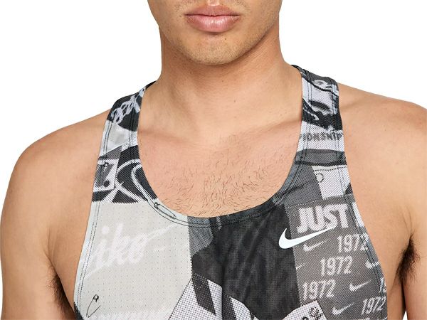 Nike DRI-FIT 幾何学模様 タンクトップ シングレットS ナイキ ファスト ラン エナジー ランニングシングレット スポーツ