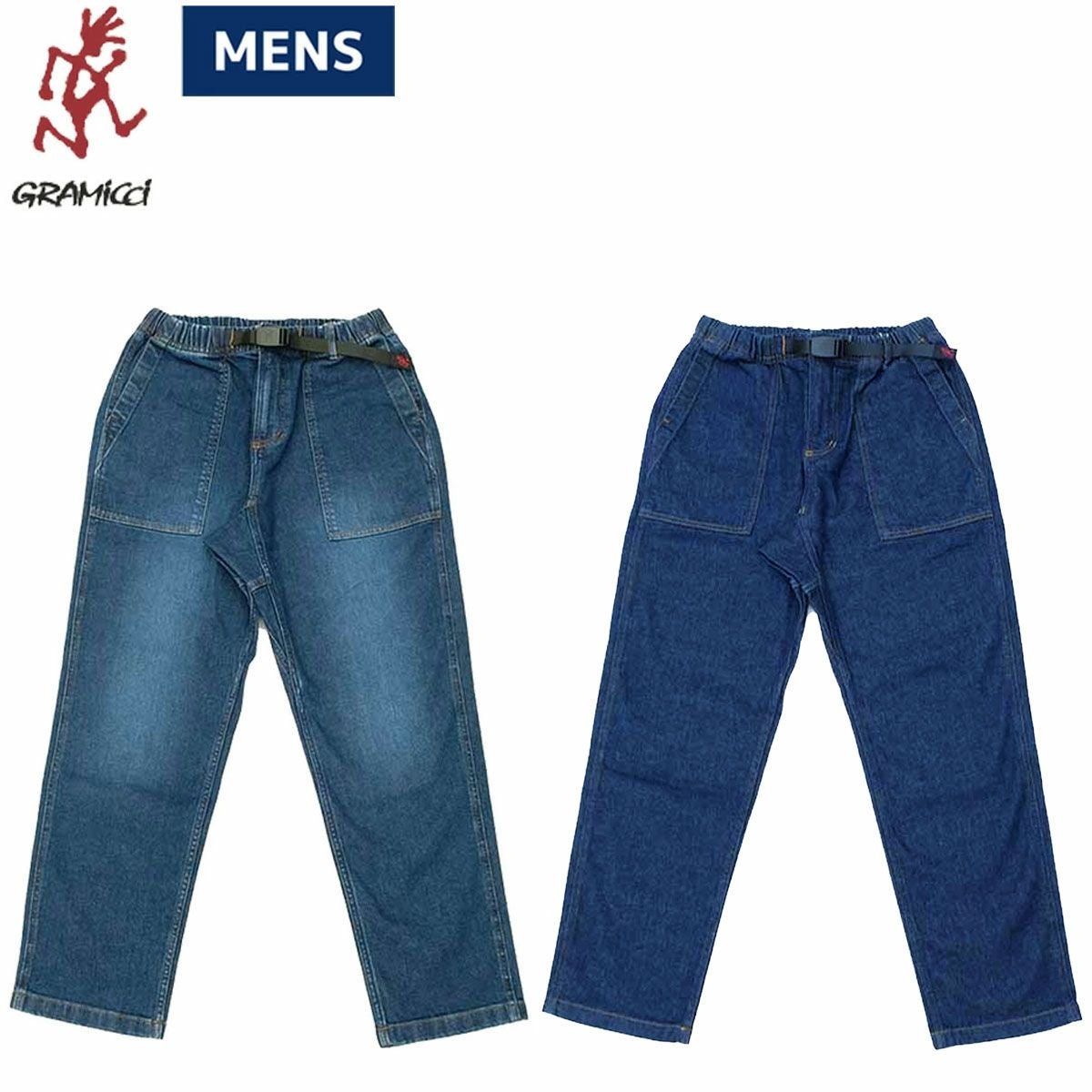 グラミチ ストレッチデニム ルーズテーパード リッジ パンツ メンズ