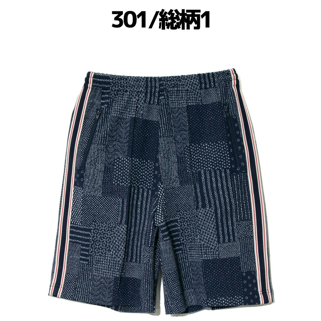 アオゾラ 刺し子カット JQトラックショーツ ショートパンツ バギー