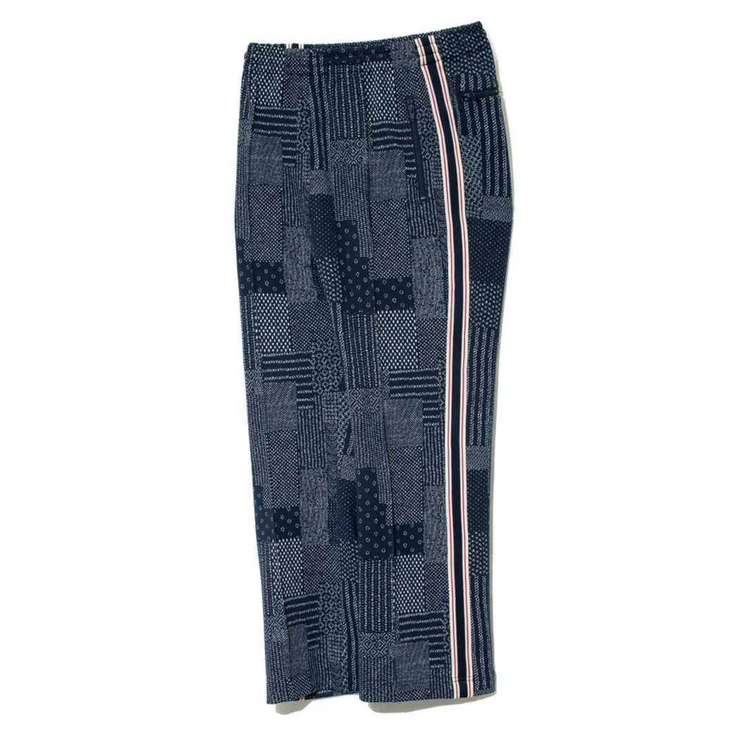 アオゾラ 刺し子カット JQトラックパンツ ロングパンツ パンツ