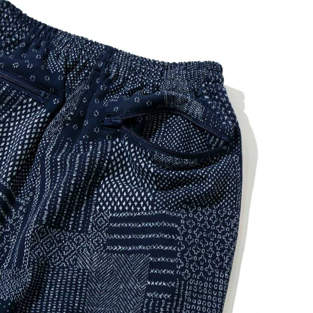 アオゾラ 刺し子カット JQトラックパンツ ロングパンツ パンツ