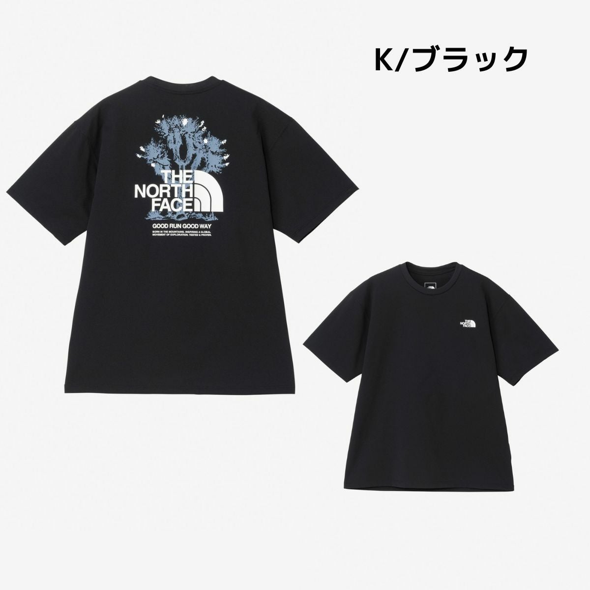 LUZESOMBRA 幾何学模様 tシャツ ショートスリーブSサイズ ザ・ノース・フェイス ショートスリーブフリーラン グラフィッククルー