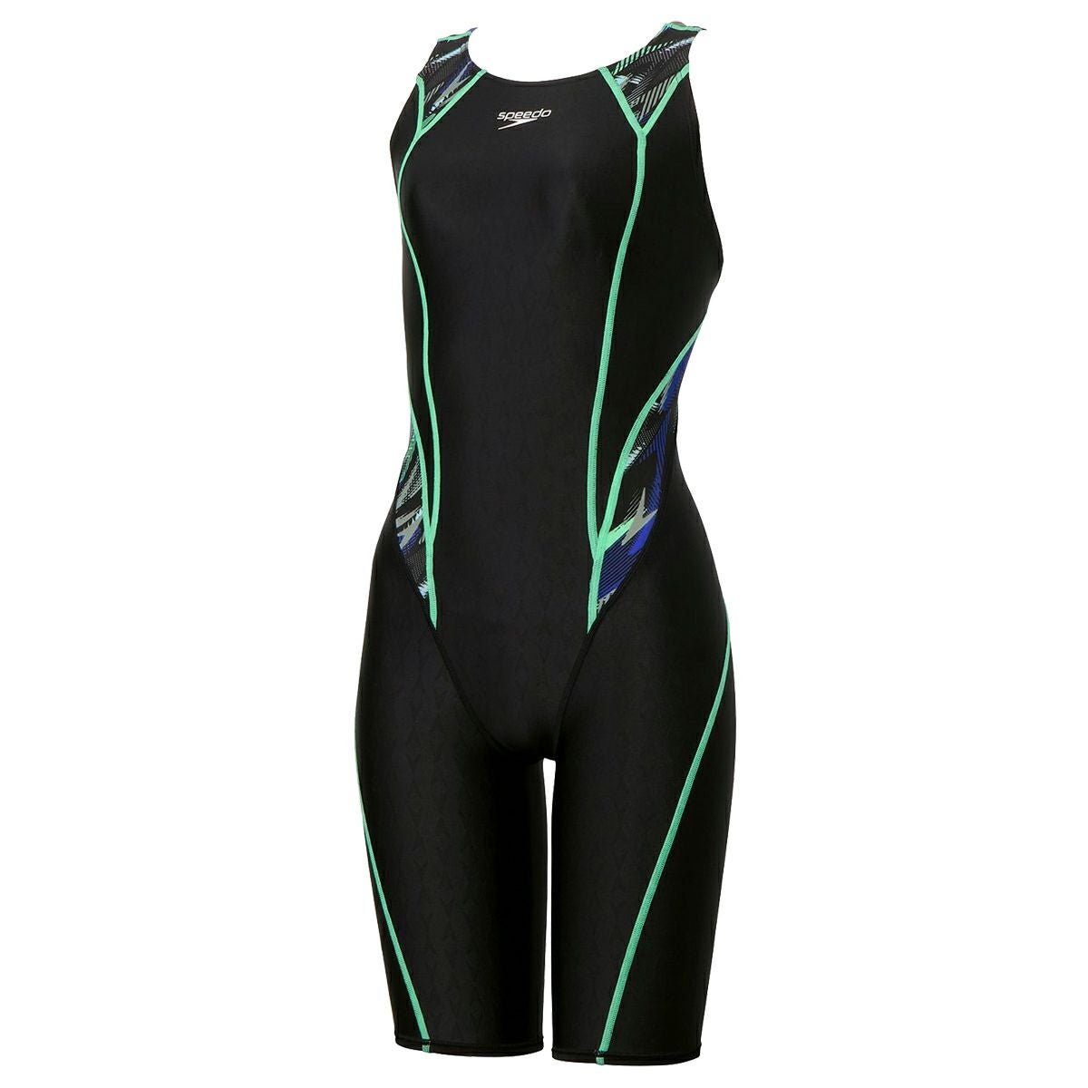 speedo 競泳用水着 グレー・黒 スピード speedo FLEX Σχ Mini Openback Kneeskin フレックスシグマ
