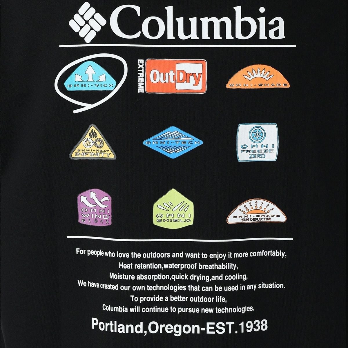 コロンビア スタックブルックグラフィックショートスリーブTシャツ