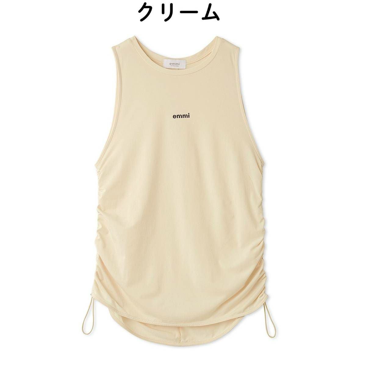 エミ emmi emmi atelier eco サイドドロストタンクトップ レディース