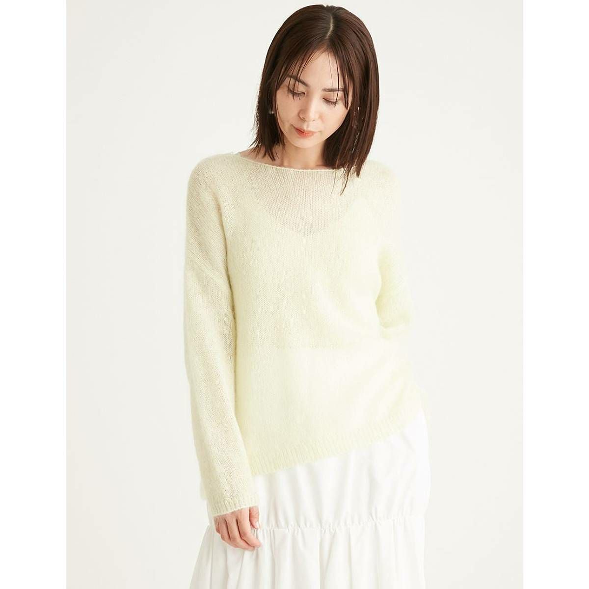 エミ emmi emmi atelier モヘヤルーズニットトップス レディース