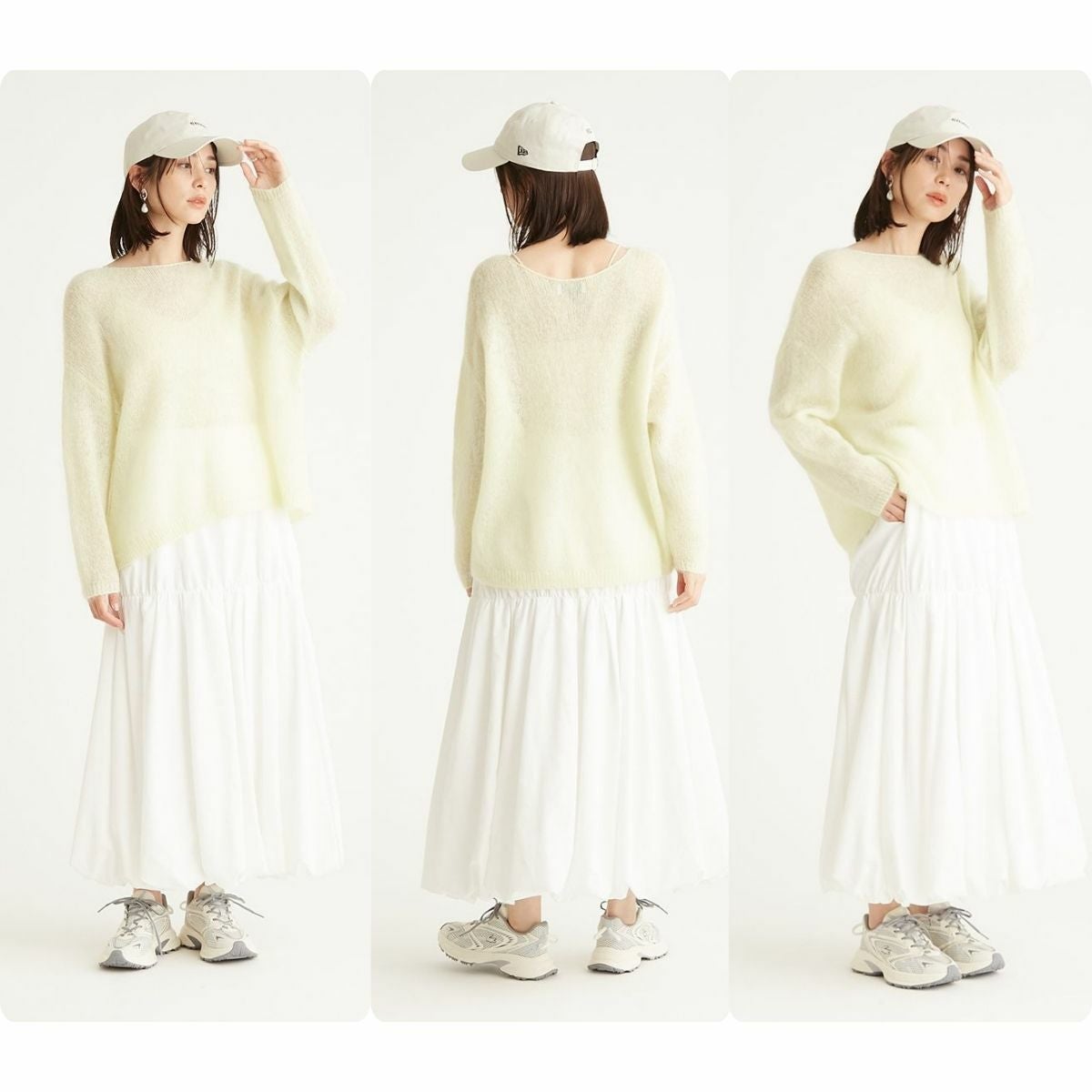 【emmi atelier】ニットｓｅｔトップス emmi（エミ）の「【emmi atelier】クロップド丈ケーブルニット（ニット