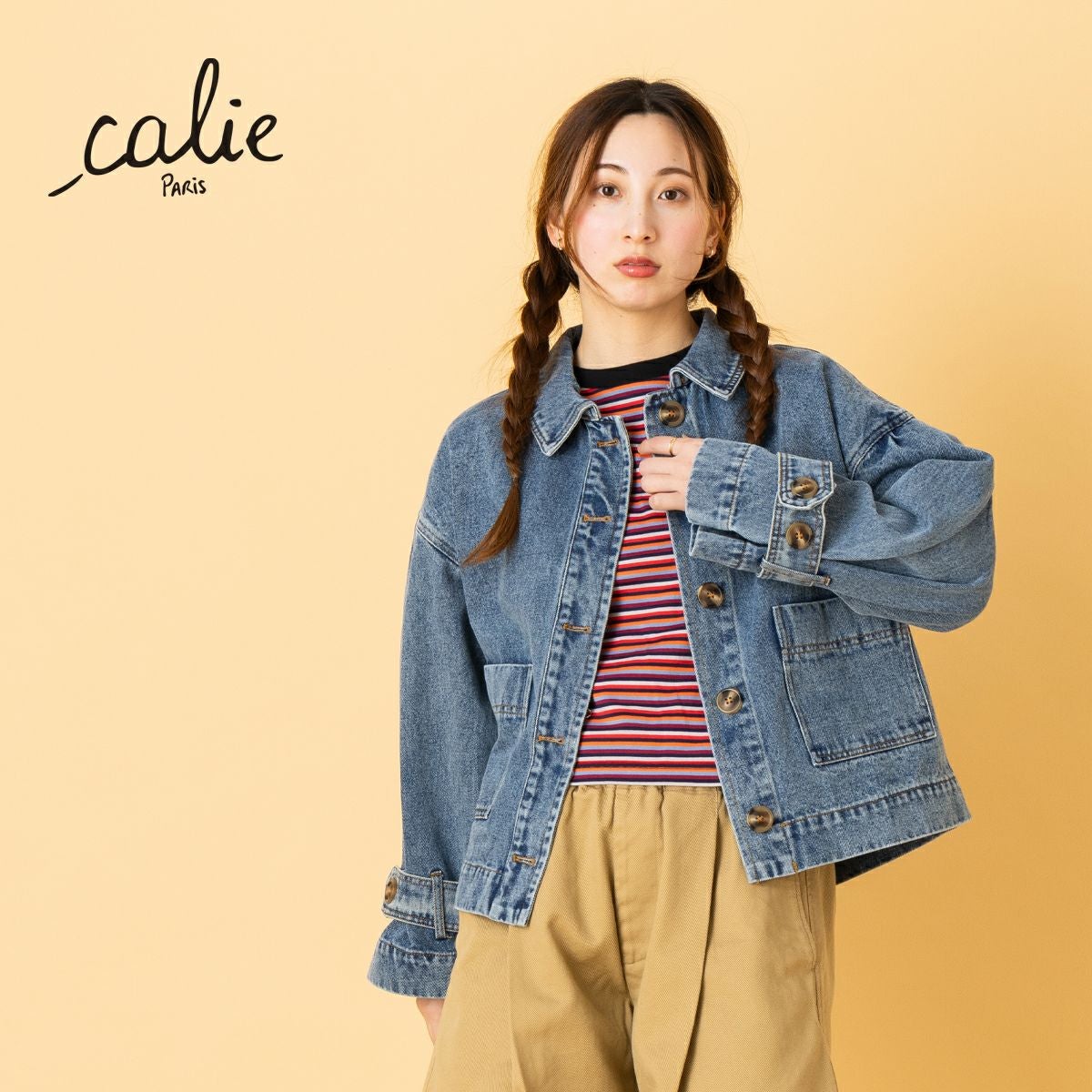 キャリーパリス Calie Paris VESTE VALMY デニムジャケット レディース