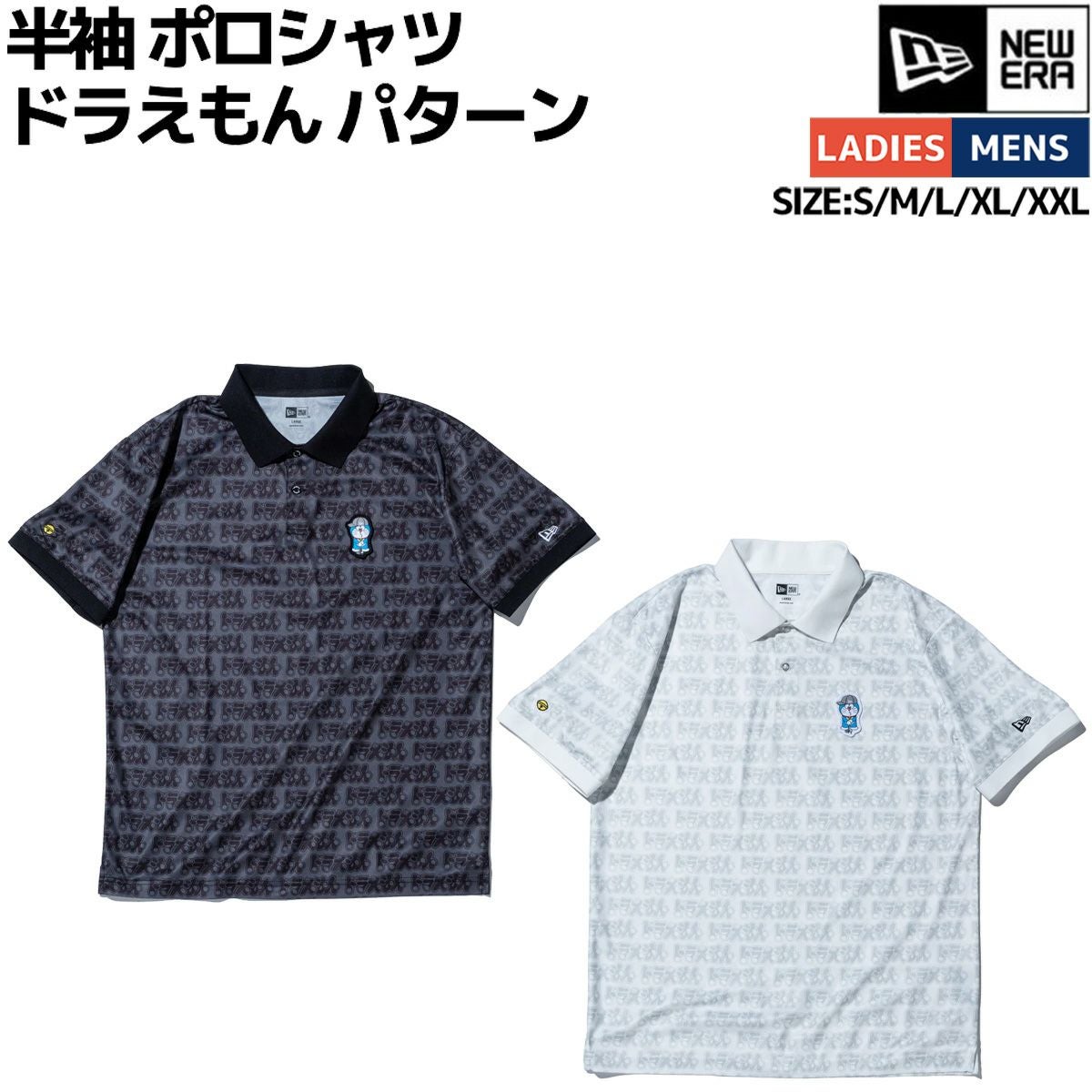 ニューエラ 半袖 鹿の子 ミッドネック Tシャツ ドラえもん スポーツ