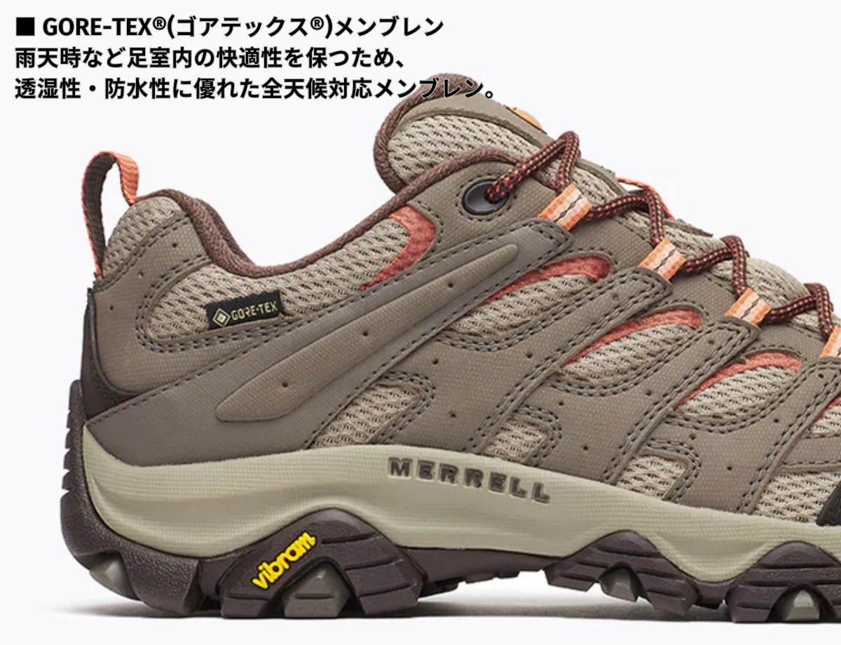 正規取扱販売店】メレル モアブ 3 シンセティック ゴアテックス ワイド