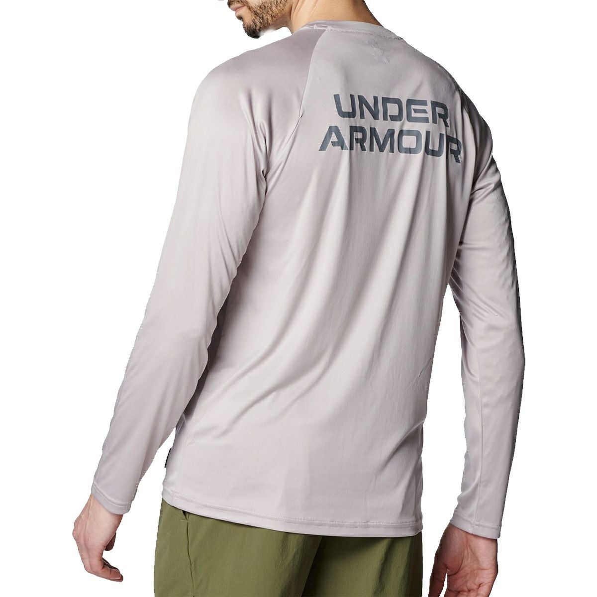 アンダーアーマー UAラッシュ ガード ロングスリーブ Tシャツ 灰色