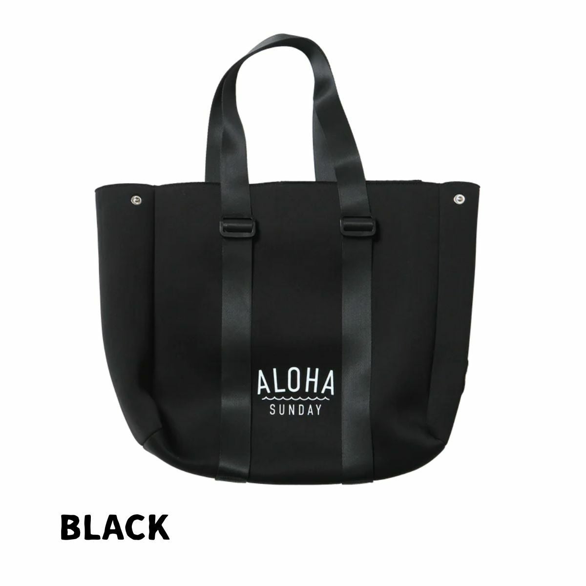 アロハサンデー ALOHA SUNDAY AS WAVES NEOPRENE TOTE BAG ウェーブス