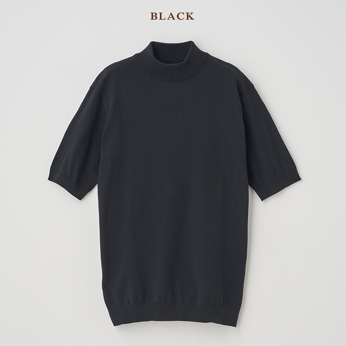 正規取扱い販売店】ジョンスメドレー ARBER モックネック半袖コットン