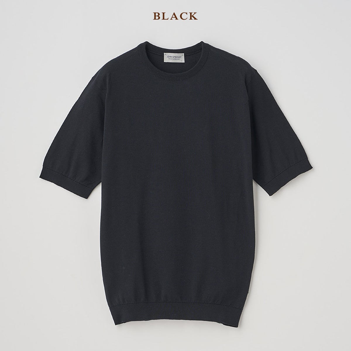 ジョンスメドレー 半袖コットンニットTシャツ KIELL 30G JOHN SMEDLEY