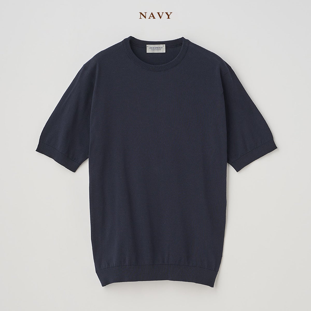 ジョンスメドレー 半袖コットンニットTシャツ KIELL 30G JOHN SMEDLEY