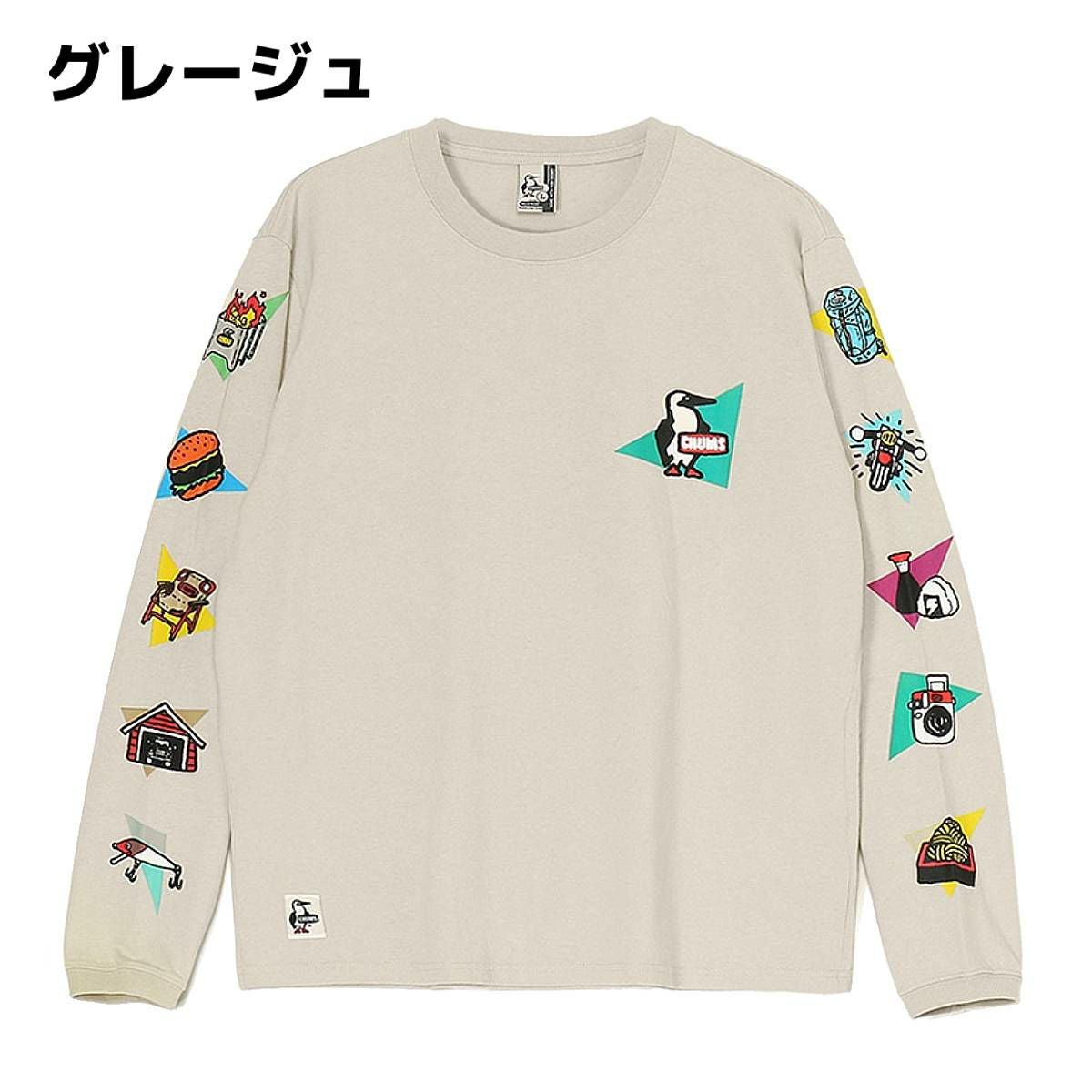チャムス CHUMS かせきさいだぁ アラカルト ロングスリーブT メンズ