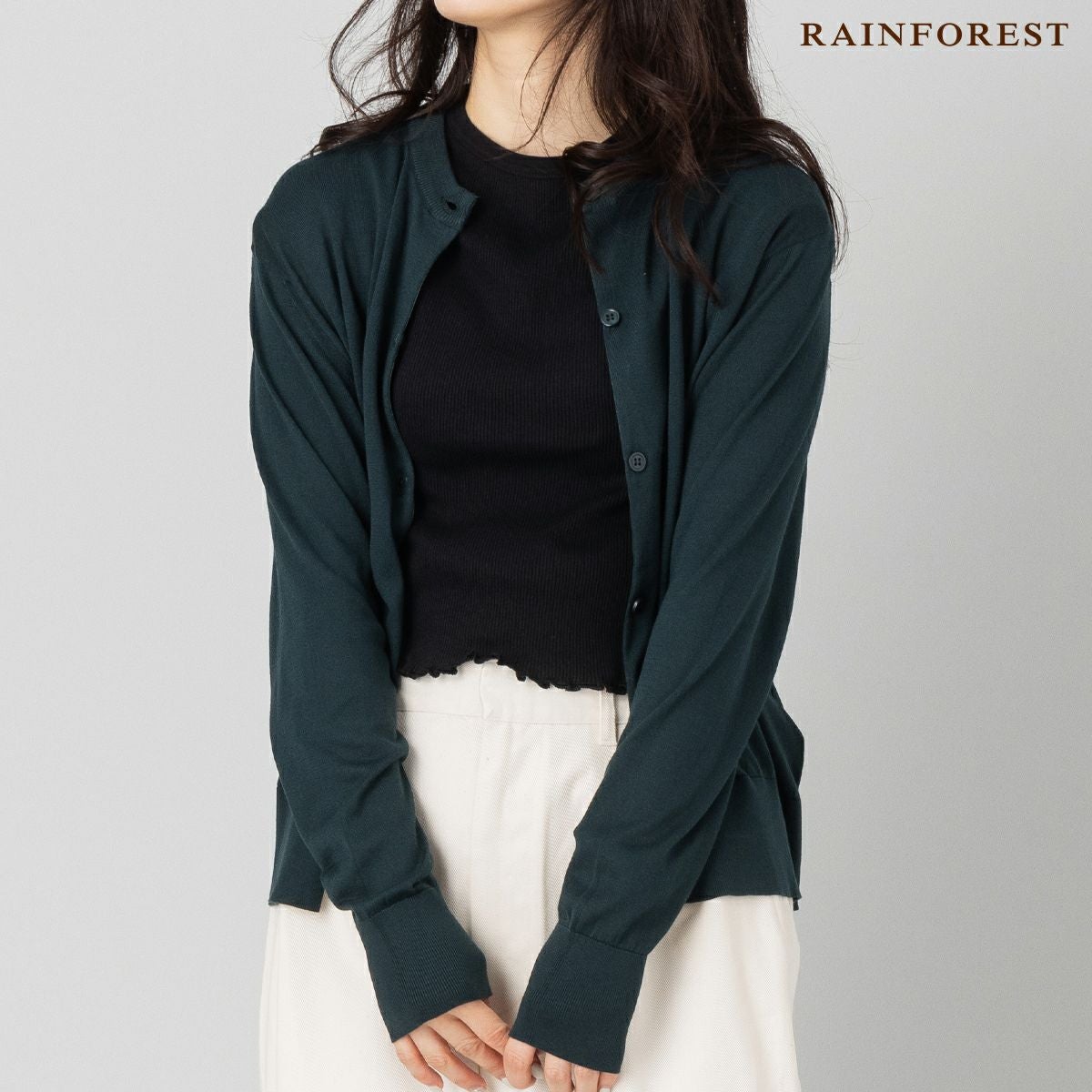 極美品 ジョンスメドレー 30G ラインクルーネック カーディガン グリーン S JOHN SMEDLEY｜ジョンスメドレー日本公式