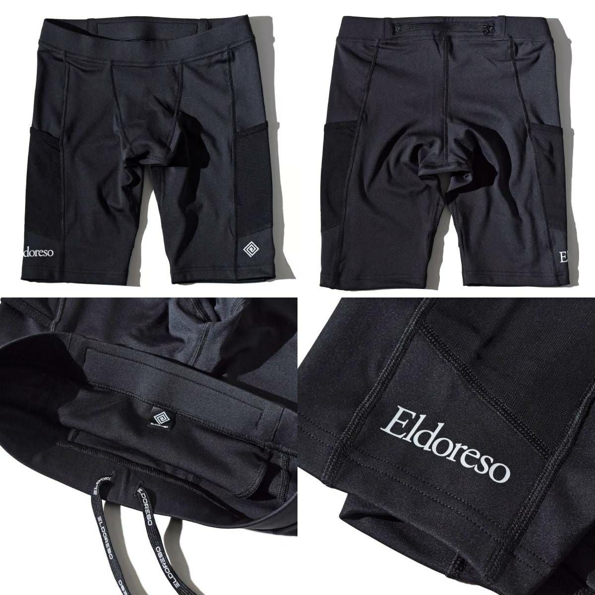 新品❗️ ELDORESO/エルドレッソ　Spats スパッツ/ハーフタイツ エルドレッソ ELDORESO Middle Spats ミドルスパッツ メンズ ブラック