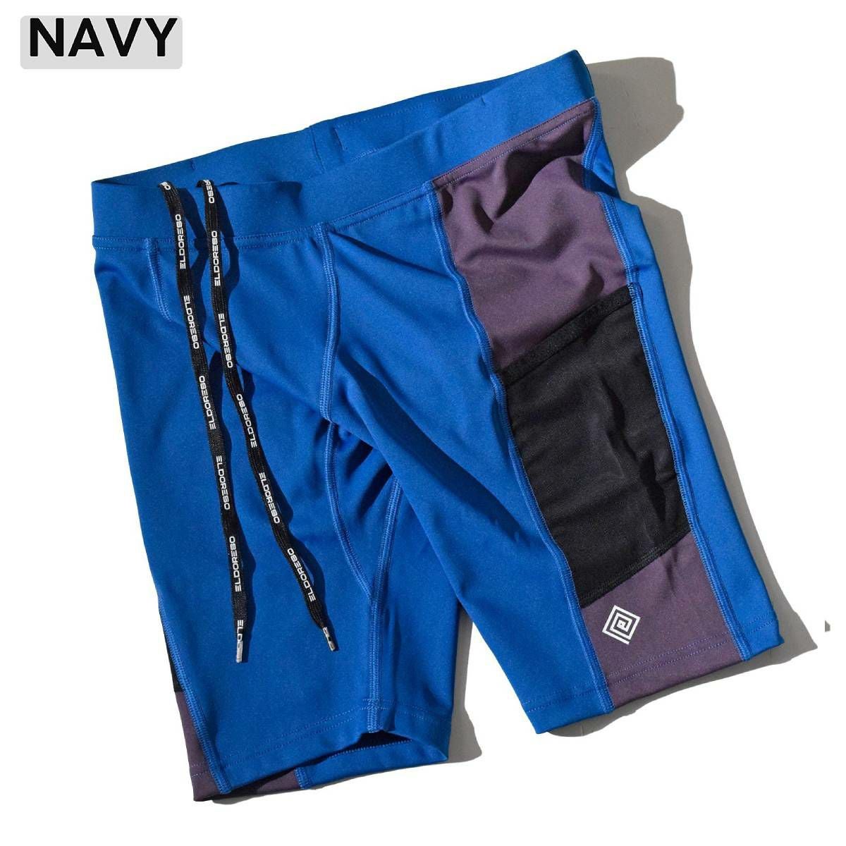 エルドレッソ ELDORESO Middle Spats ミドルスパッツ メンズ ブラック