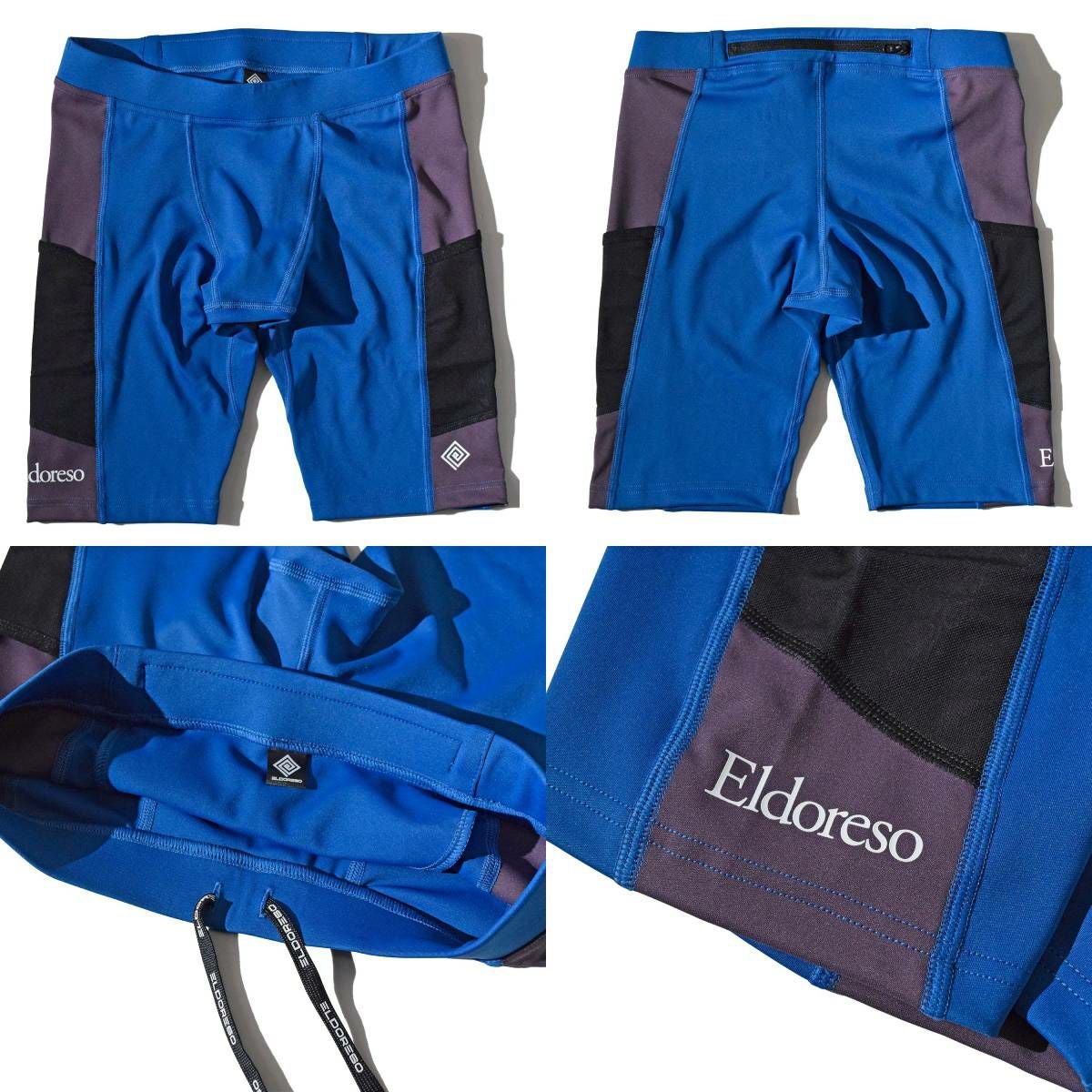 エルドレッソ ELDORESO Middle Spats ミドルスパッツ メンズ ブラック