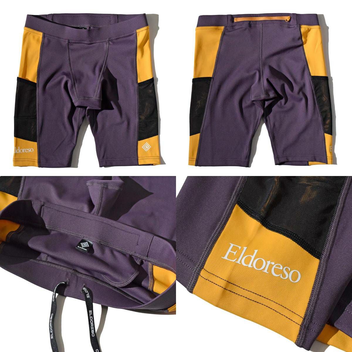 エルドレッソ ELDORESO Middle Spats ミドルスパッツ メンズ ブラック