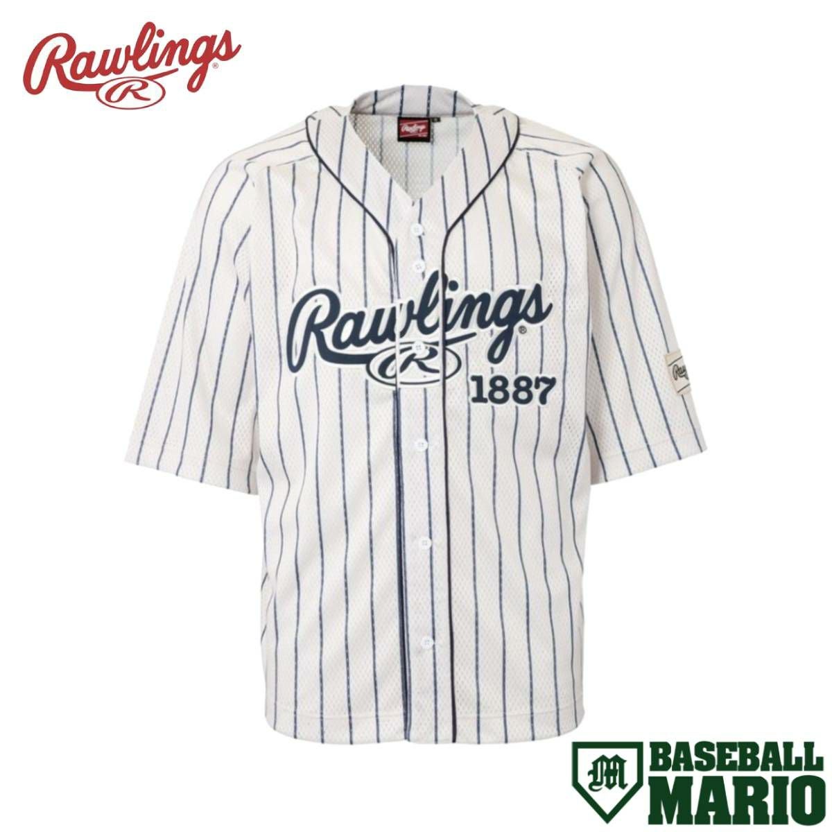 ローリングス Rawlings GROUND RED 2025ss BASEBALL SHIRT 一般