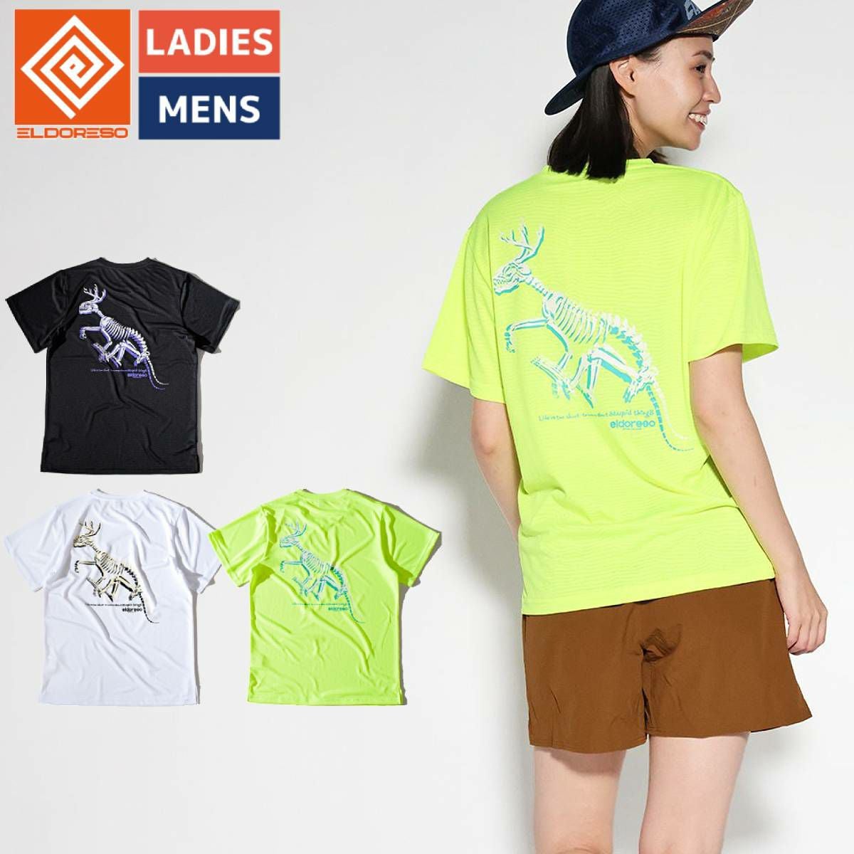 エルドレッソ　Tシャツ　ウール素材　 Mサイズ エルドレッソ ボーンマンT メンズ レディース ユニセックス ELDORESO