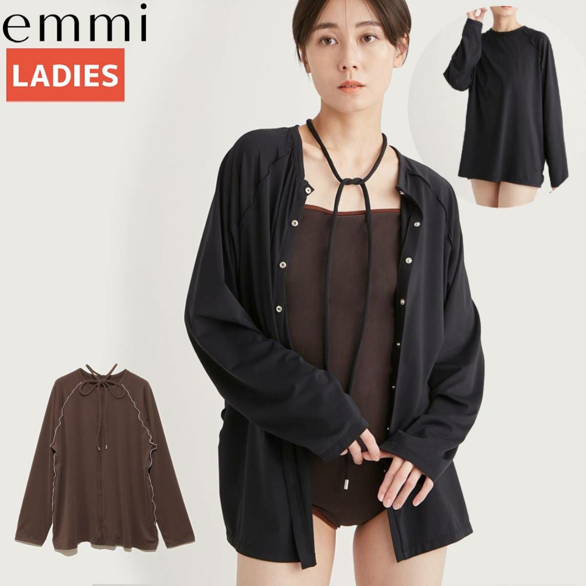 エミ ボレロ付きスイムウェア 3点セット レディース emmi | スポーツ