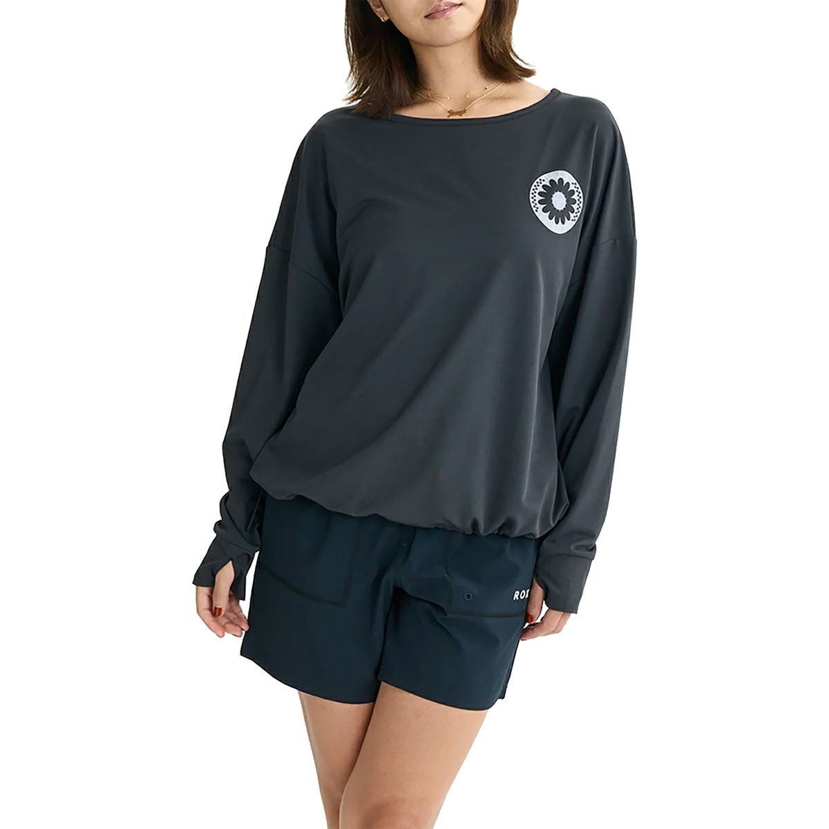 ロキシー ワイルド フラワー 長袖ラッシュガード ROXY WILD FLOWER