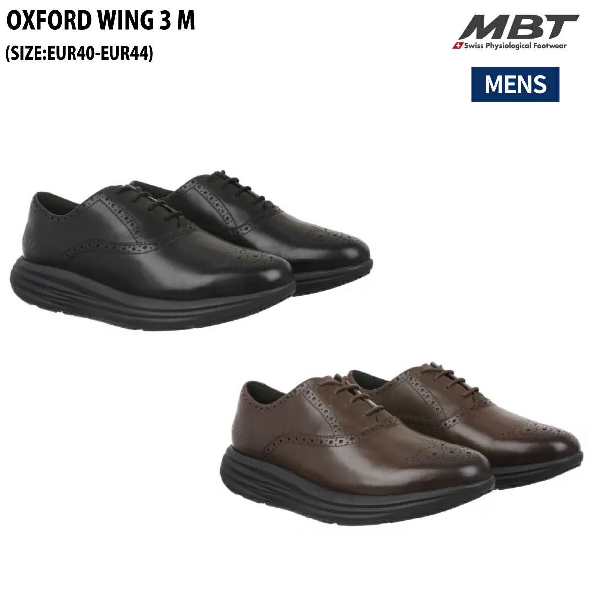 エムビーティー MBT OXFORD WING 3 M ドレスシューズ 皮革 スポーツ