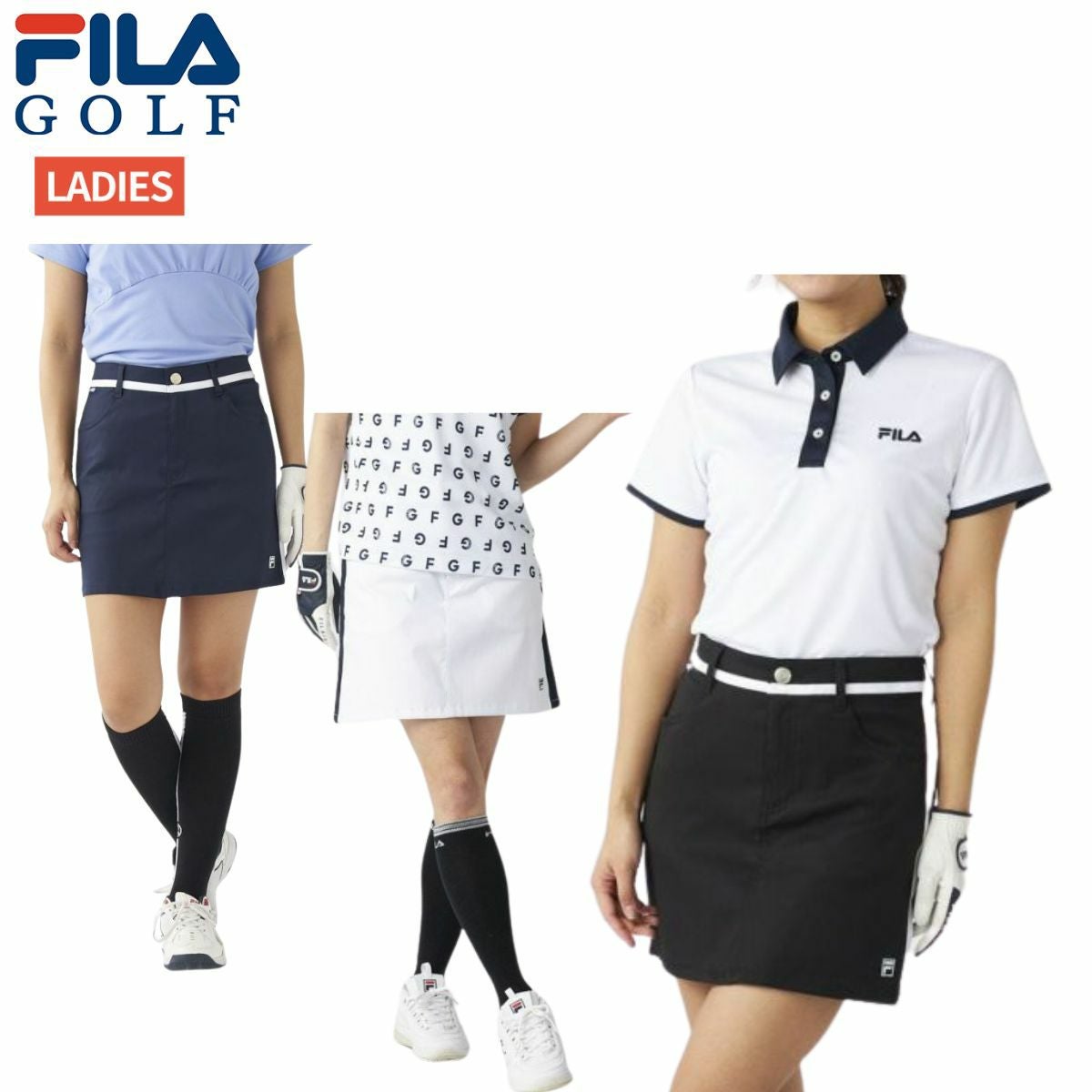 フィラ FILA バックロゴデザインスカート インナーパンツ付き