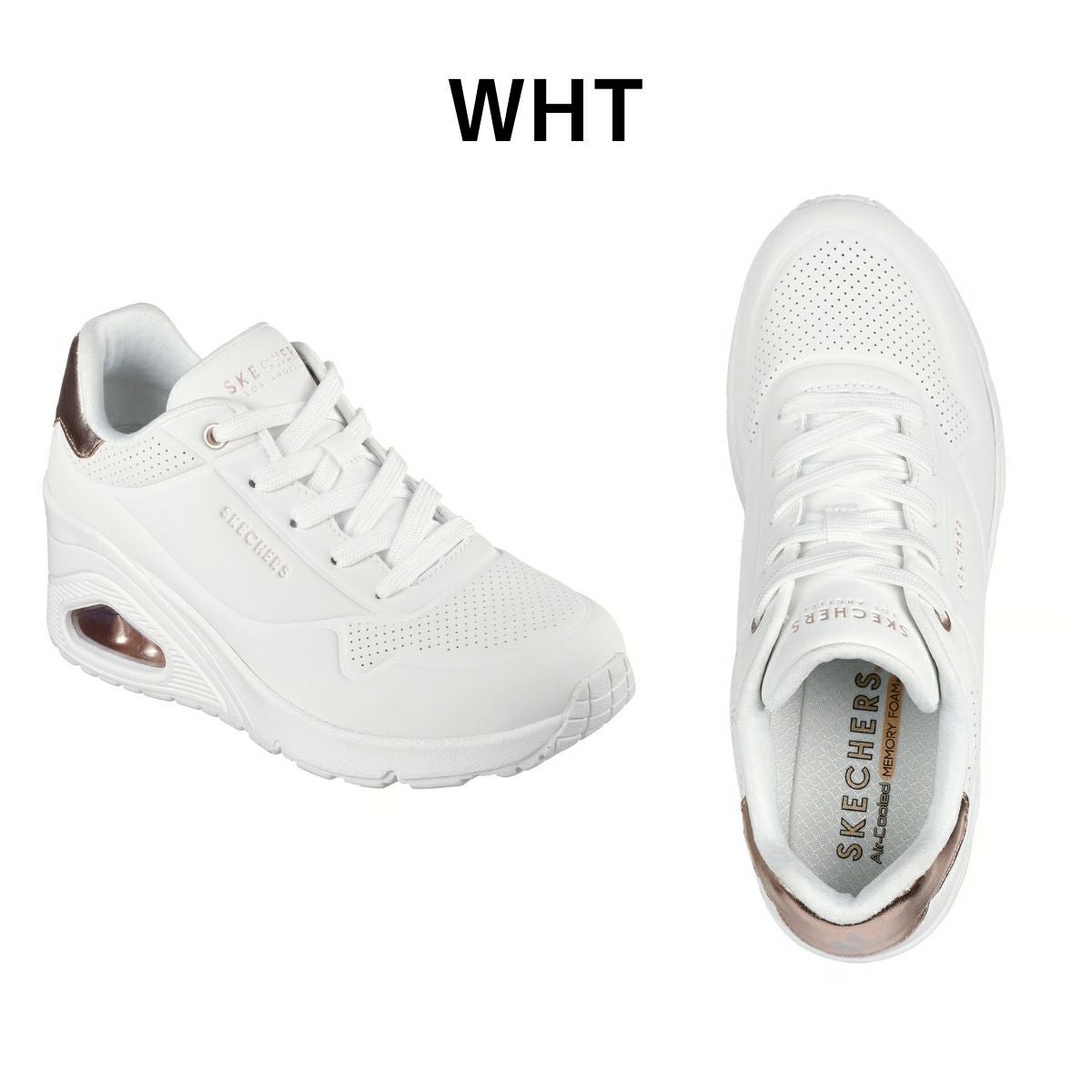 ②机本体メメモリ スケッチャーズ ウノ ウェッジ ハイ ステップス SKECHERS UNO WEDGE HI