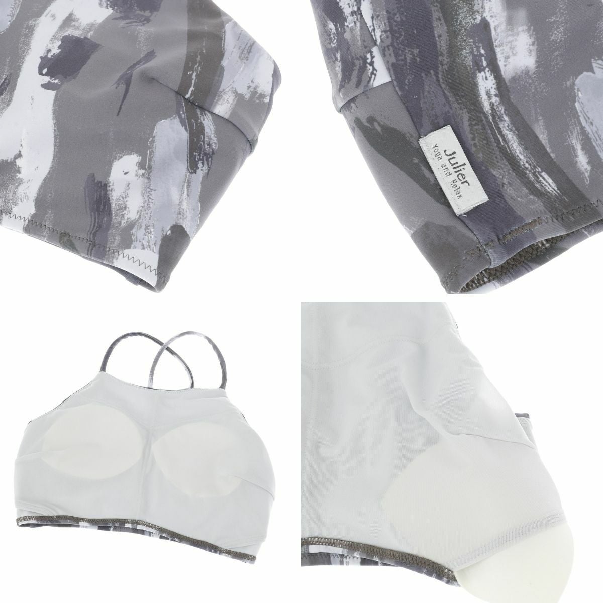 ジュリエ Vertical brushプリントブラトップ レディース Julier