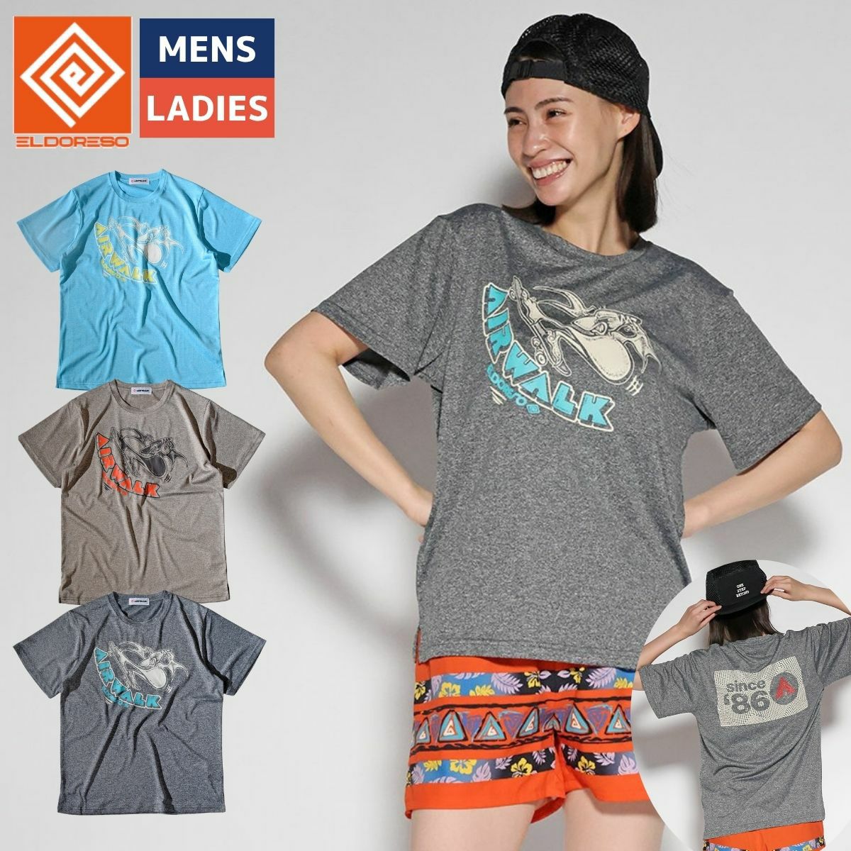 エルドレッソ エアウォーク2 Tシャツ メンズ レディース ユニセックス