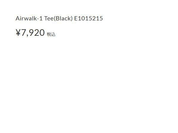 エルドレッソ エアウォーク1 Tシャツ ELDORESO Airwalk-1 Tee