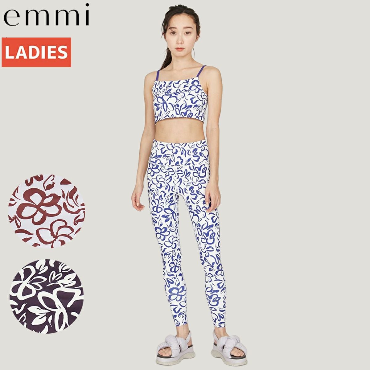 エミ プルメリアアートレギンス emmi Plumeria Art Leggings
