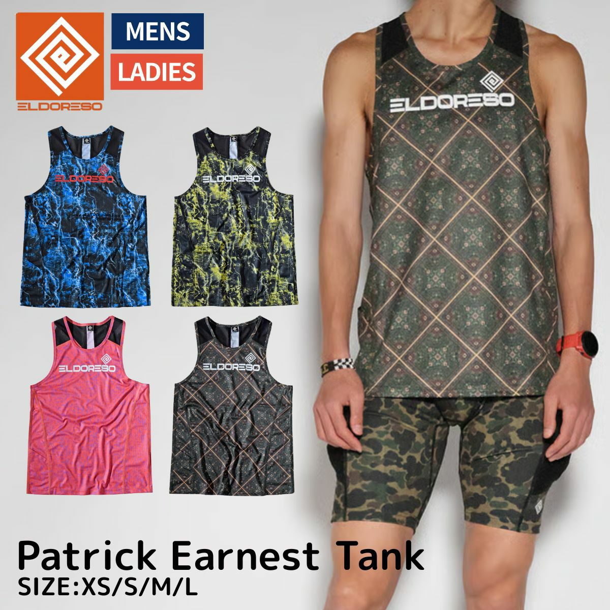 エルドレッソ ELDORESO Patrick Earnest Tank メンズ レディース ユニ