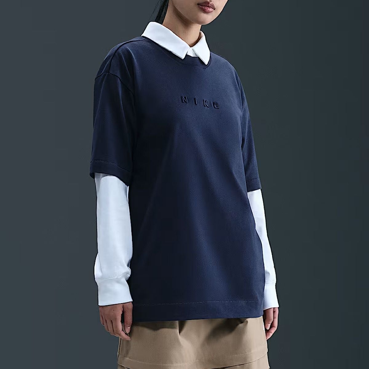 NIKE オーバーサイズド ショートスリーブ グラフィック ジャージー　M ナイキ スポーツウェア オーバーサイズド ショートスリーブ Tシャツ
