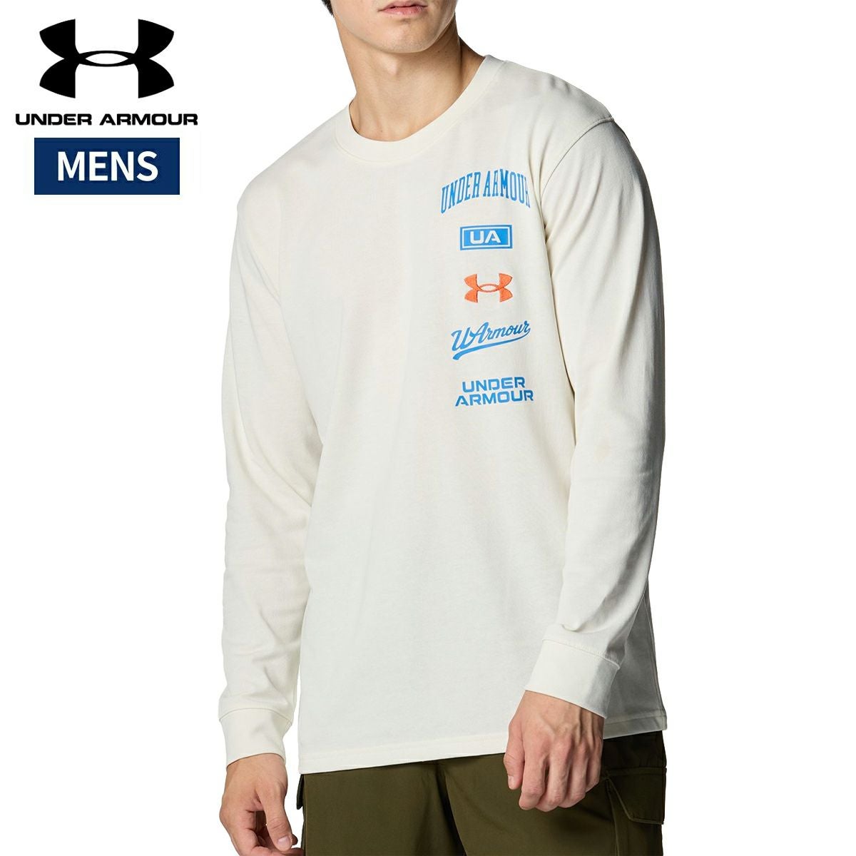 Under Armour ラガーシャツ Lサイズ ホワイト/ネイビー ラルフ ローレン（RALPH LAUREN）（メンズ）ビッグ フィット