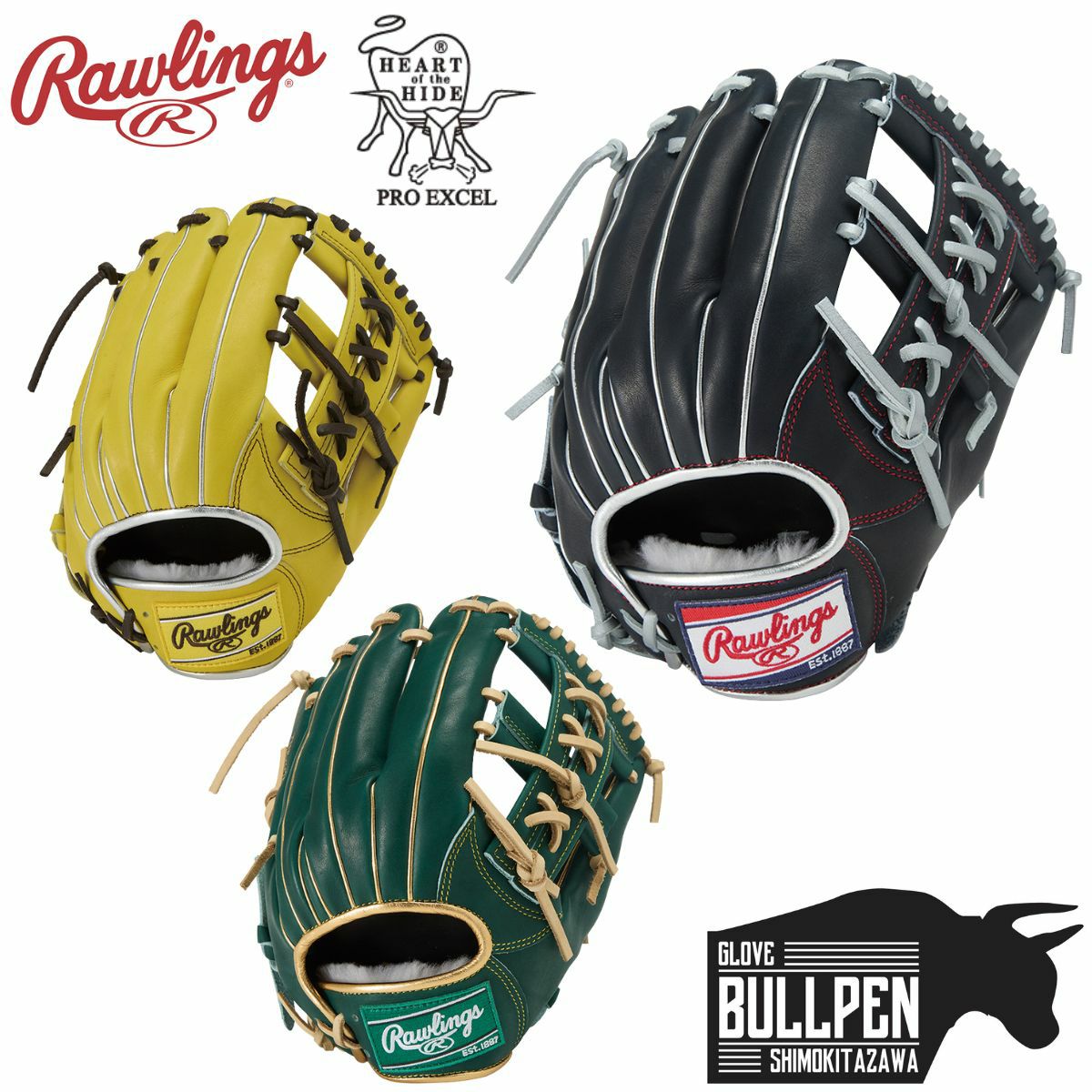 ローリングス Rawlings HOH MLB復刻シリーズ 軟式用グラブ 投手用 左