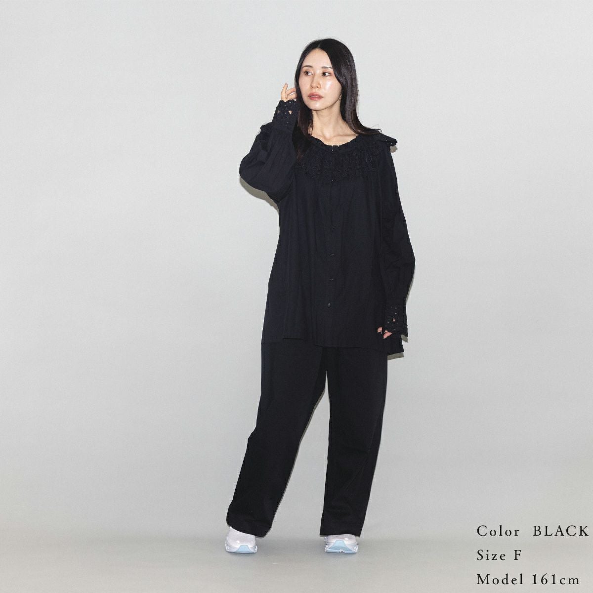 サラマリカ コットンスカラップカラーブラウス レディース Sara